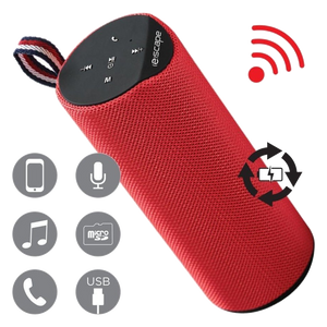 Escape Bluetooth Speaker with FM Radio, Red
