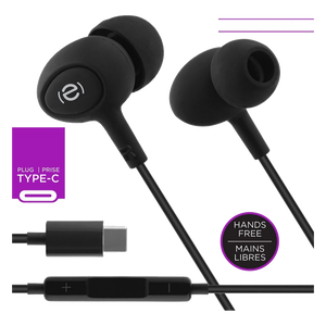 Escape USB-C In-Ear Earphones with Mic, Black
