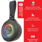 Escape Disco Bluetooth Speaker with RGB Lighting, Black