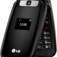 LG F4NR flip phone, Black