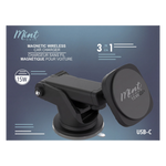 Mint 15W Magnetic Wireless Car Charger Mount 3 in 1