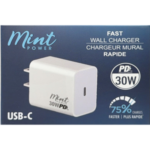 Chargeur mural rapide USB-C PD 30W Mint